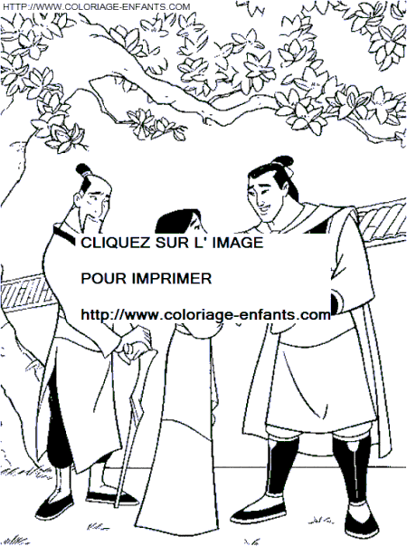 coloriage mulan premiere rencontre